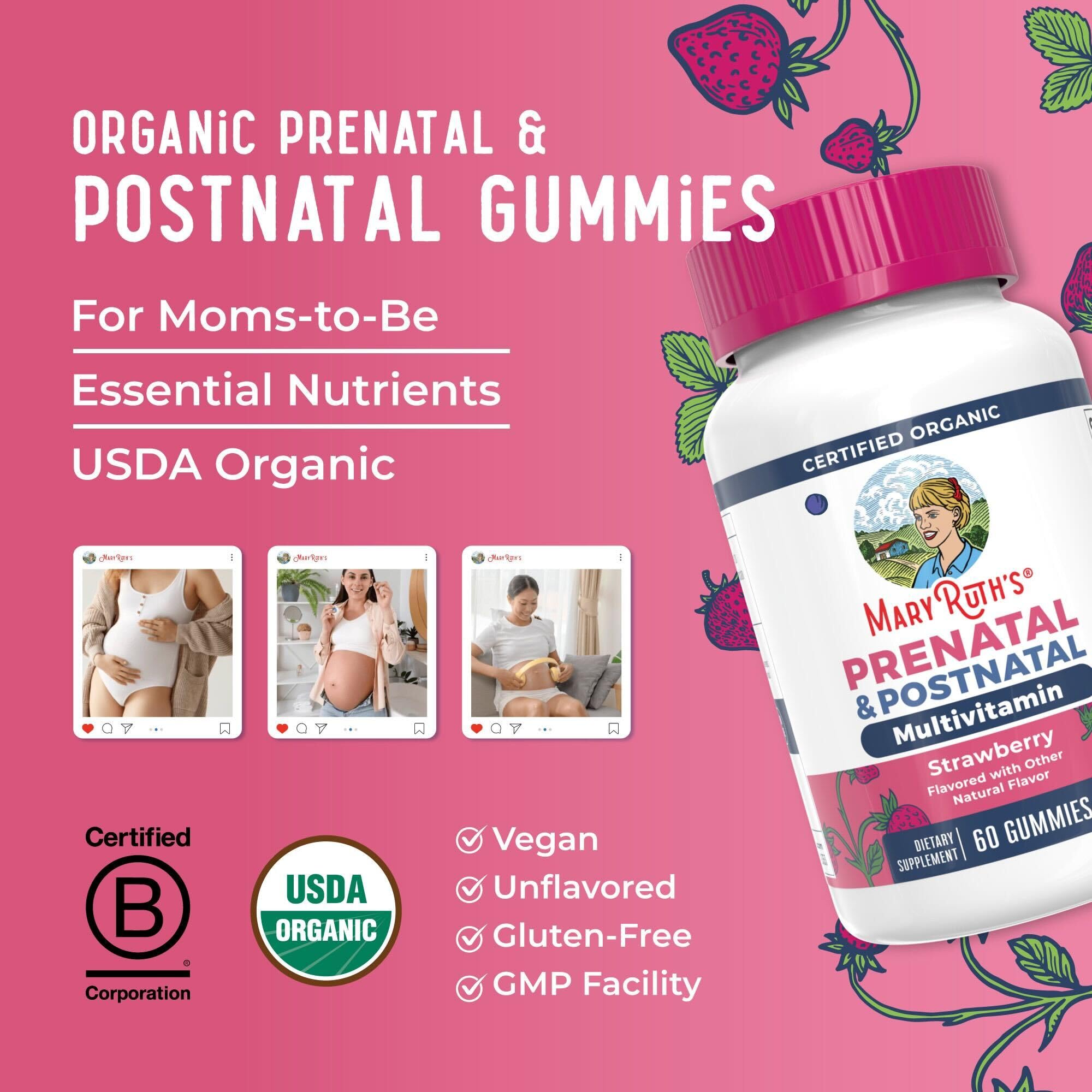 MARYRUTH'S Organic Gummies on a kitchen counter