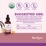 MARYRUTH'S Organic Infant Multivitamin Liquid Drops bottle with cap