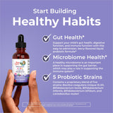 MARYRUTH'S Organic Kids Liquid Probiotic 141g on a kitchen counter