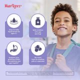 MARYRUTH'S Organic Kids Liquid Probiotic 141g with a glass of water