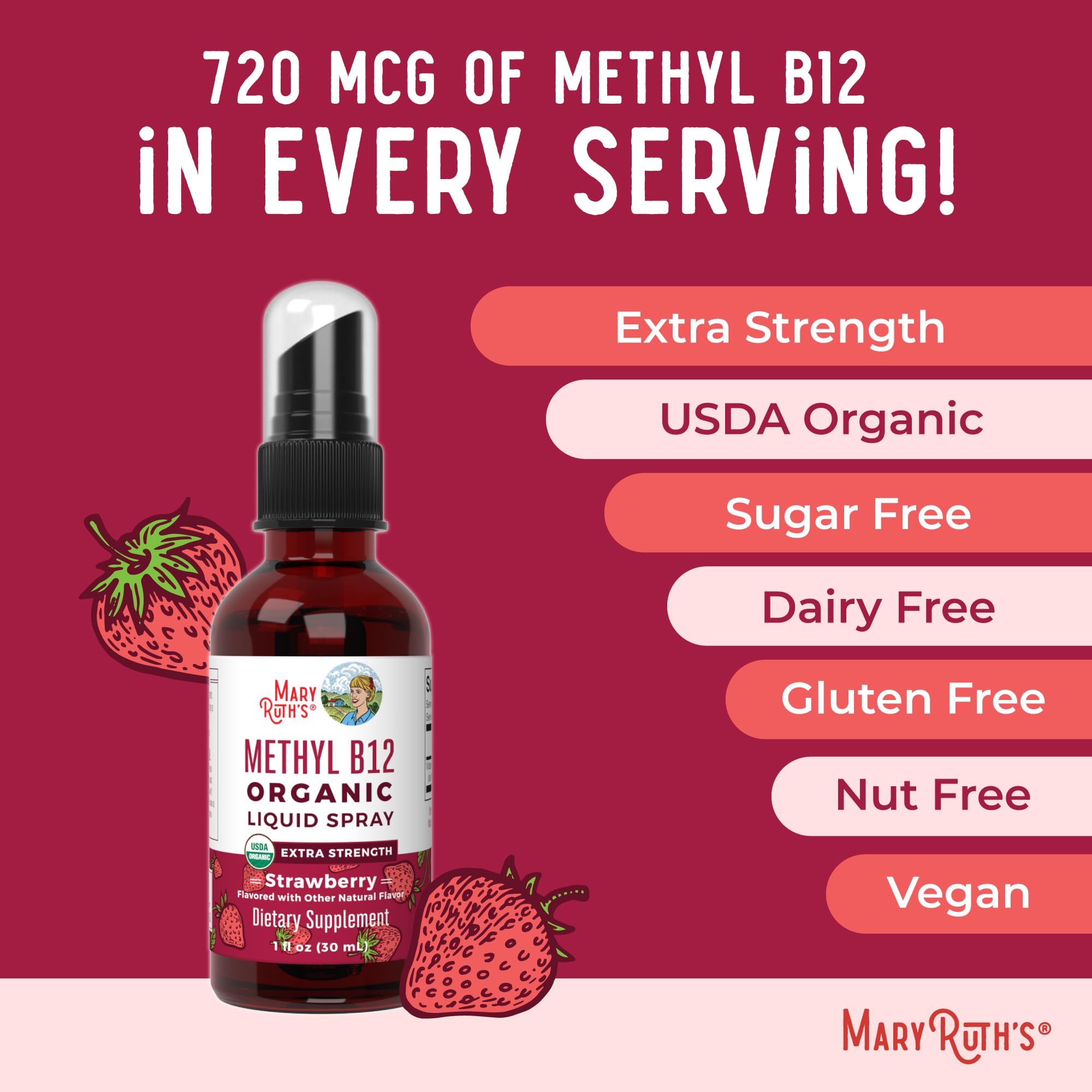 MARYRUTH'S Organic Liquid B12 Spray lifestyle scene