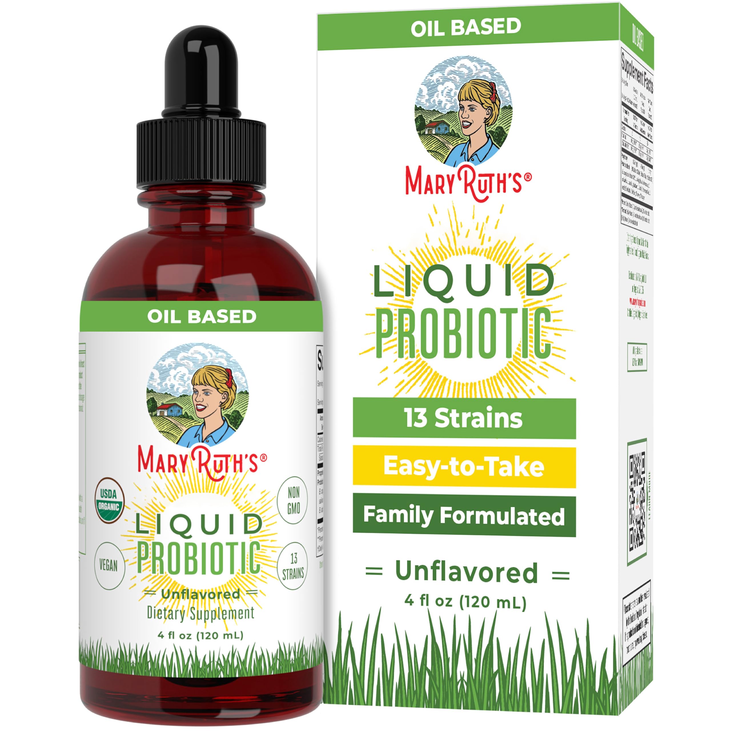 MARYRUTH'S Organic Liquid Probiotic 4 oz bottle with label
