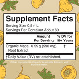 MARYRUTH'S Organic Maca Root Liquid Drops 28g back view