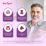 MARYRUTH'S Organic Men's Multivitamin Gummies with ingredients list