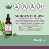 MARYRUTH'S Organic Milk Thistle Seed Drops dropper in use