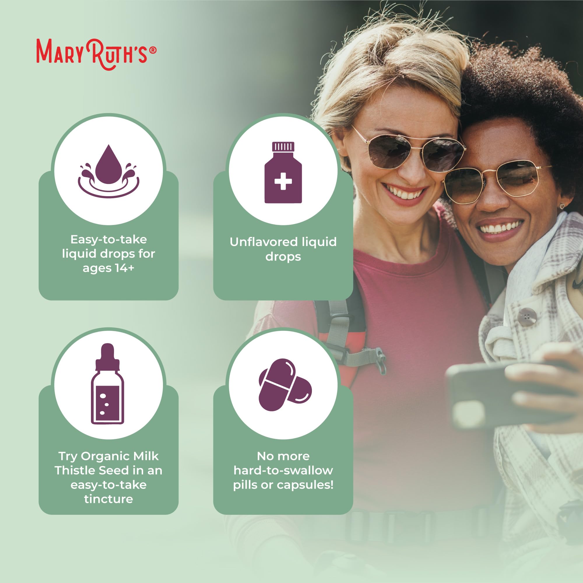 MARYRUTH'S Organic Milk Thistle Seed Drops packaging details