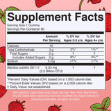 MARYRUTH'S Organic Probiotic Gummies for Kids bottle side view