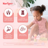 MARYRUTH'S Organic Probiotic Gummies for Kids packaging details