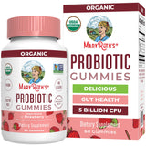 MARYRUTH'S Organic Probiotic Gummies front view with strawberry flavour