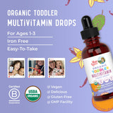 MARYRUTH'S Organic Toddler Multivitamin Liquid Drops close-up