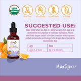 MARYRUTH'S Organic Toddler Multivitamin Liquid Drops with dosage dropper