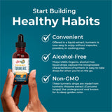 MARYRUTH'S Organic Turmeric Liquid Extract Drops 40g ingredients list