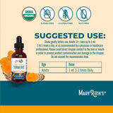 MARYRUTH'S Organic Turmeric Liquid Extract Drops 40g with dropper
