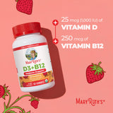 MARYRUTH'S Organic Vitamin D3 + B12 Gummies packaging