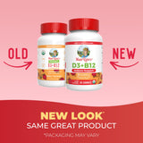 MARYRUTH'S Organic Vitamin D3 + B12 Gummies side view