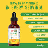 MARYRUTH'S Organic Vitamin E Liquid Drops with measuring dropper