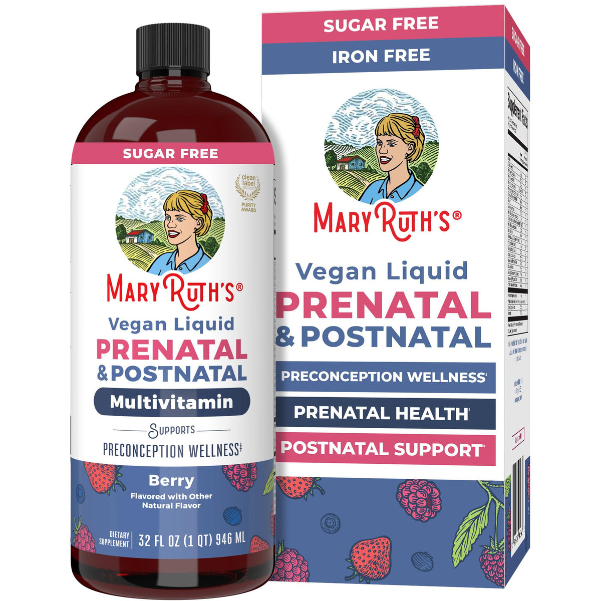 MARYRUTH'S Prenatal Multivitamin Liquid 907g front view
