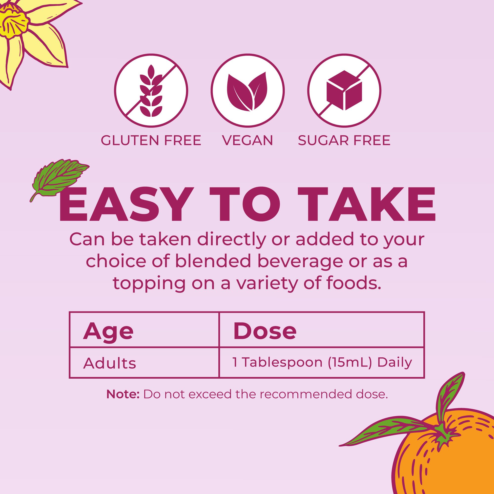 MARYRUTH'S Prenatal Postnatal Multivitamin Liposomal packaging details