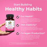 MARYRUTH'S Probiotic Beauty+ Capsules on a wooden surface