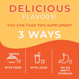MARYRUTH'S Probiotic Turmeric+ capsules with a glass of water
