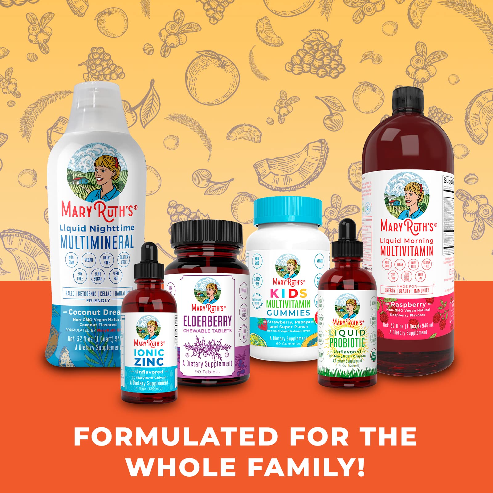 MARYRUTH'S Probiotic Turmeric+ product packaging
