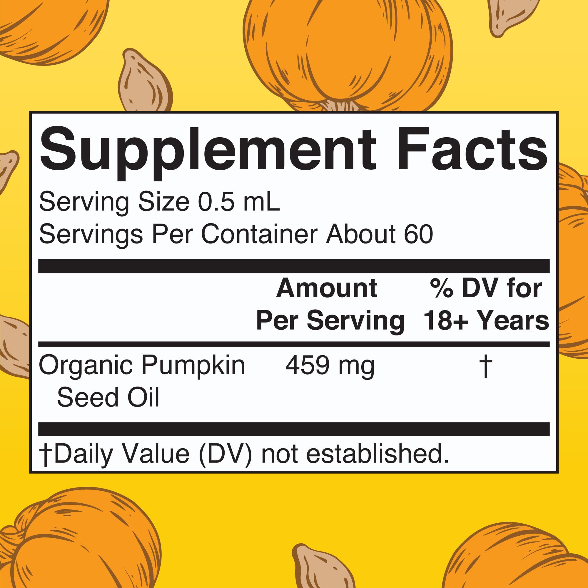MARYRUTH'S Pumpkin Seed Oil Liquid Drops 82g bottle with dropper