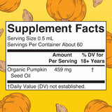 MARYRUTH'S Pumpkin Seed Oil Liquid Drops 82g bottle with dropper