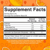 MARYRUTH'S Quercetin Liquid Drops 256g bottle side view