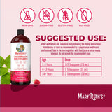 MARYRUTH'S Raspberry Liquid Daily Multivitamin bottle with cap