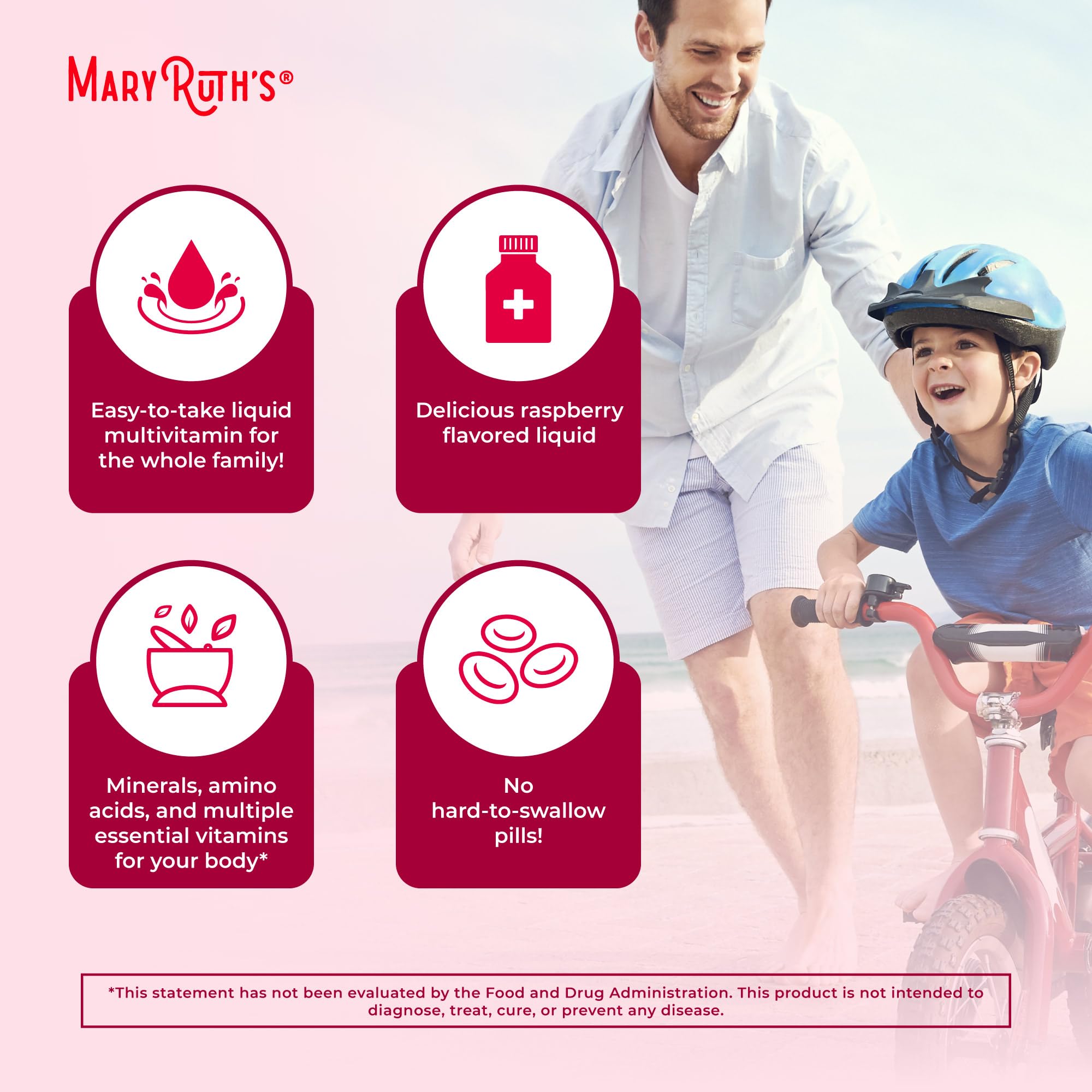 MARYRUTH'S Raspberry Liquid Daily Multivitamin packaging details