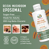 MARYRUTH'S Reishi Mushroom Supplement on a kitchen counter