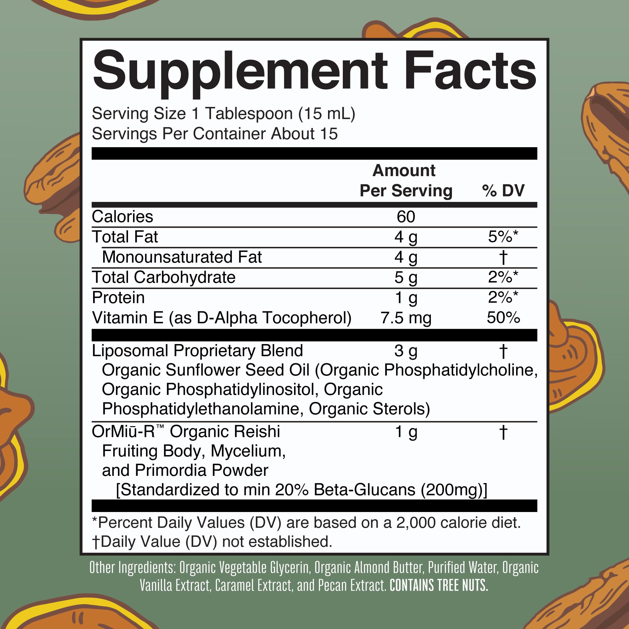 MARYRUTH'S Reishi Mushroom Supplement packaging
