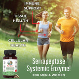 MARYRUTH'S Serrapeptase Systemic Enzymes 120000 SPU back view