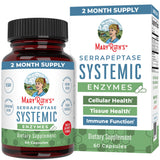 MARYRUTH'S Serrapeptase Systemic Enzymes 120000 SPU front view