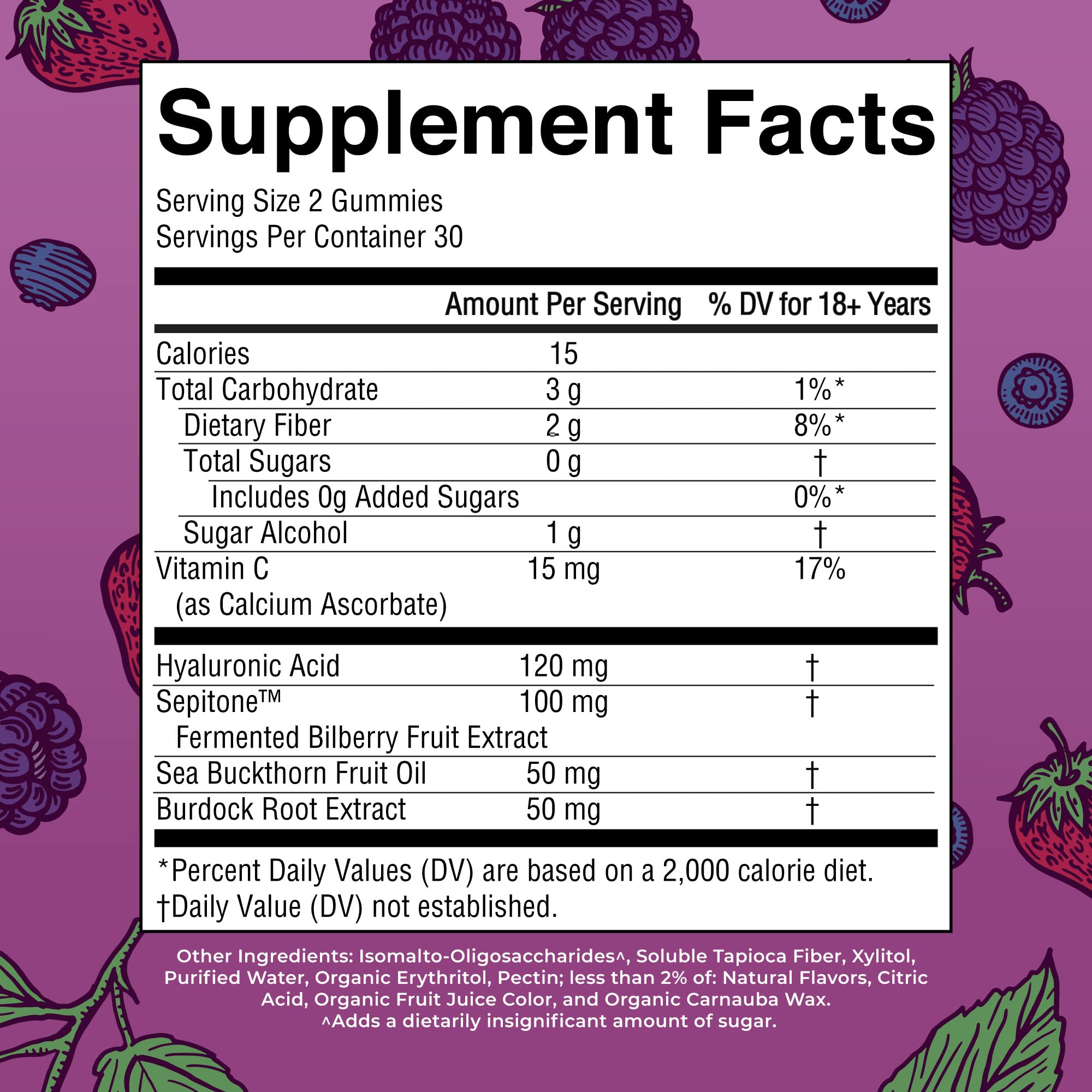 MARYRUTH'S Skin Restore & Renew Gummies mixed berry flavour gummies
