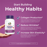 MARYRUTH'S Skin Restore & Renew Gummies on a wooden table