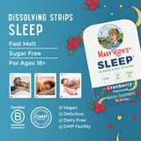 MARYRUTH'S Sleep Dissolving Strips displayed with a glass of water