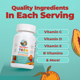 MARYRUTH'S Teen Multivitamin Gummies on a kitchen counter