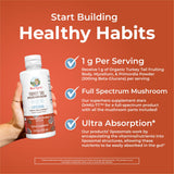 MARYRUTH'S Turkey Tail Mushroom Liposomal 287g with chocolate fudge beverage