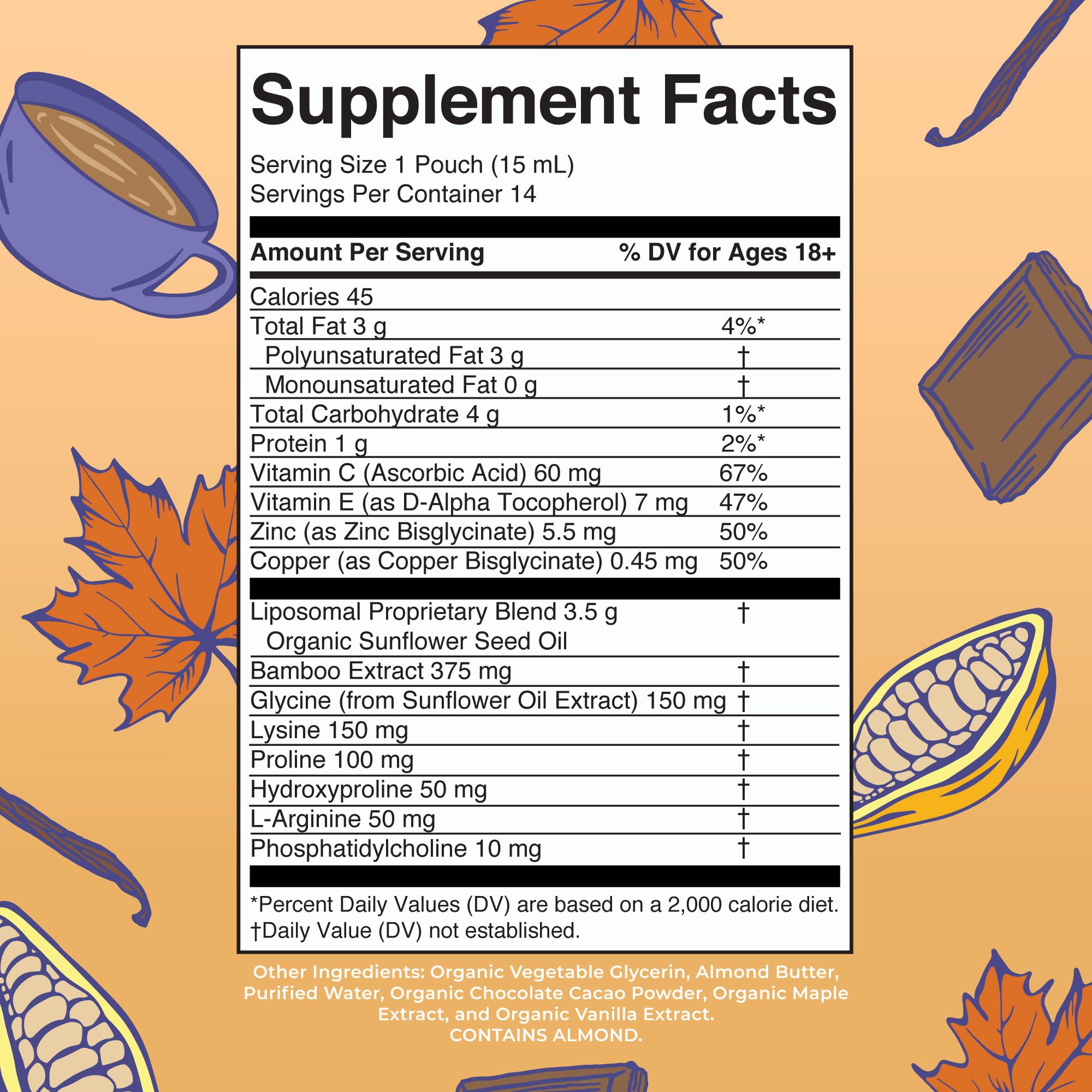 MARYRUTH'S Vegan Collagen support Liposomal 270g packaging