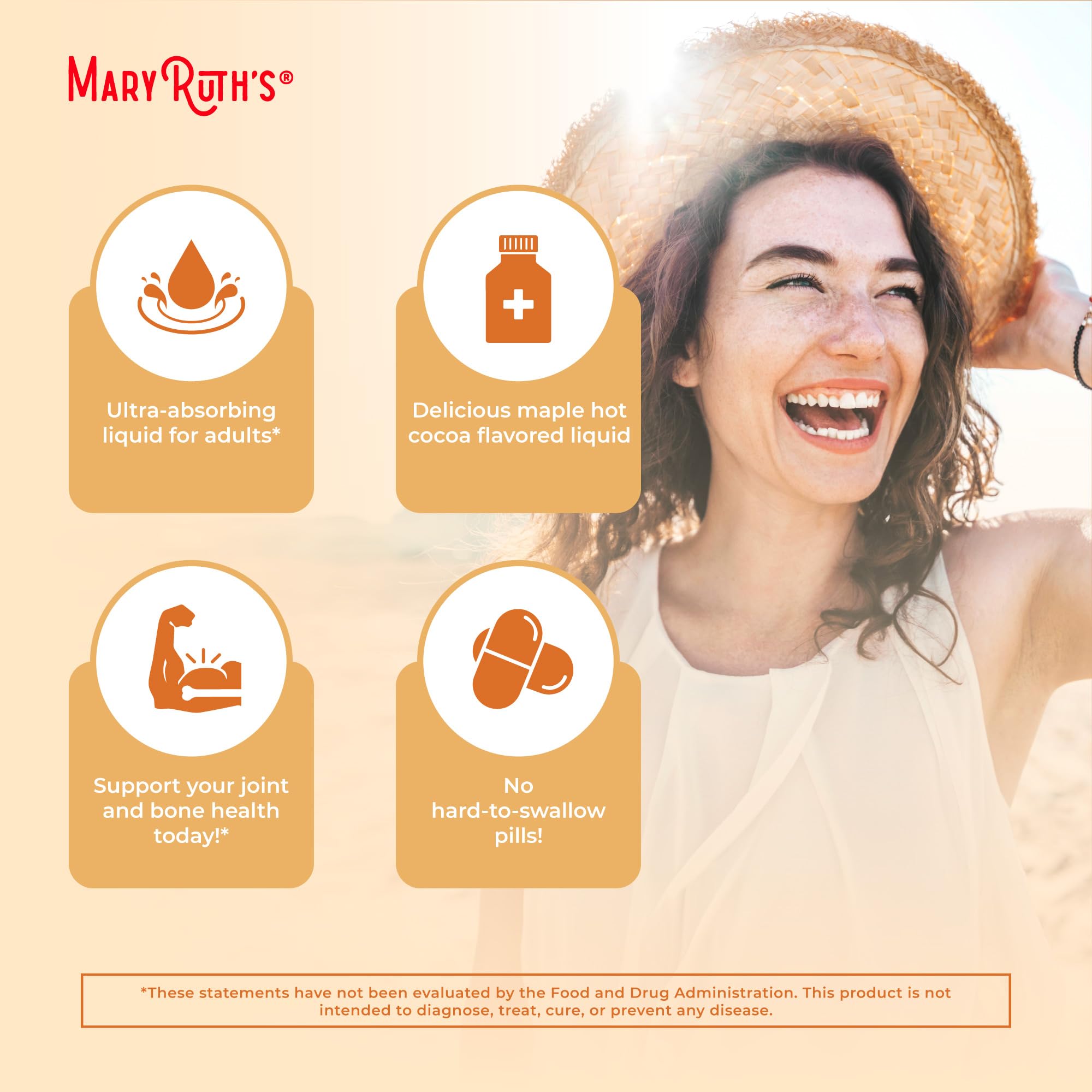 MARYRUTH'S Vegan Collagen support Liposomal 270g serving suggestion