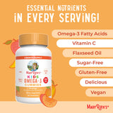 MARYRUTH'S Vegan Omega-3 Gummies for Kids bottle back view