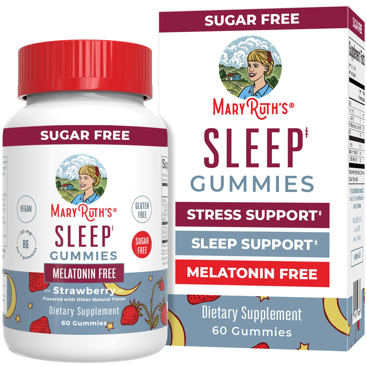 MARYRUTH'S Vegan Sleep Gummies front view packaging