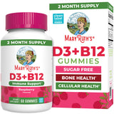 MARYRUTH'S Vitamin D3 & B12 Gummies front view with raspberry flavour