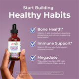 MARYRUTH'S Vitamin D3 Liquid Drops with measuring dropper