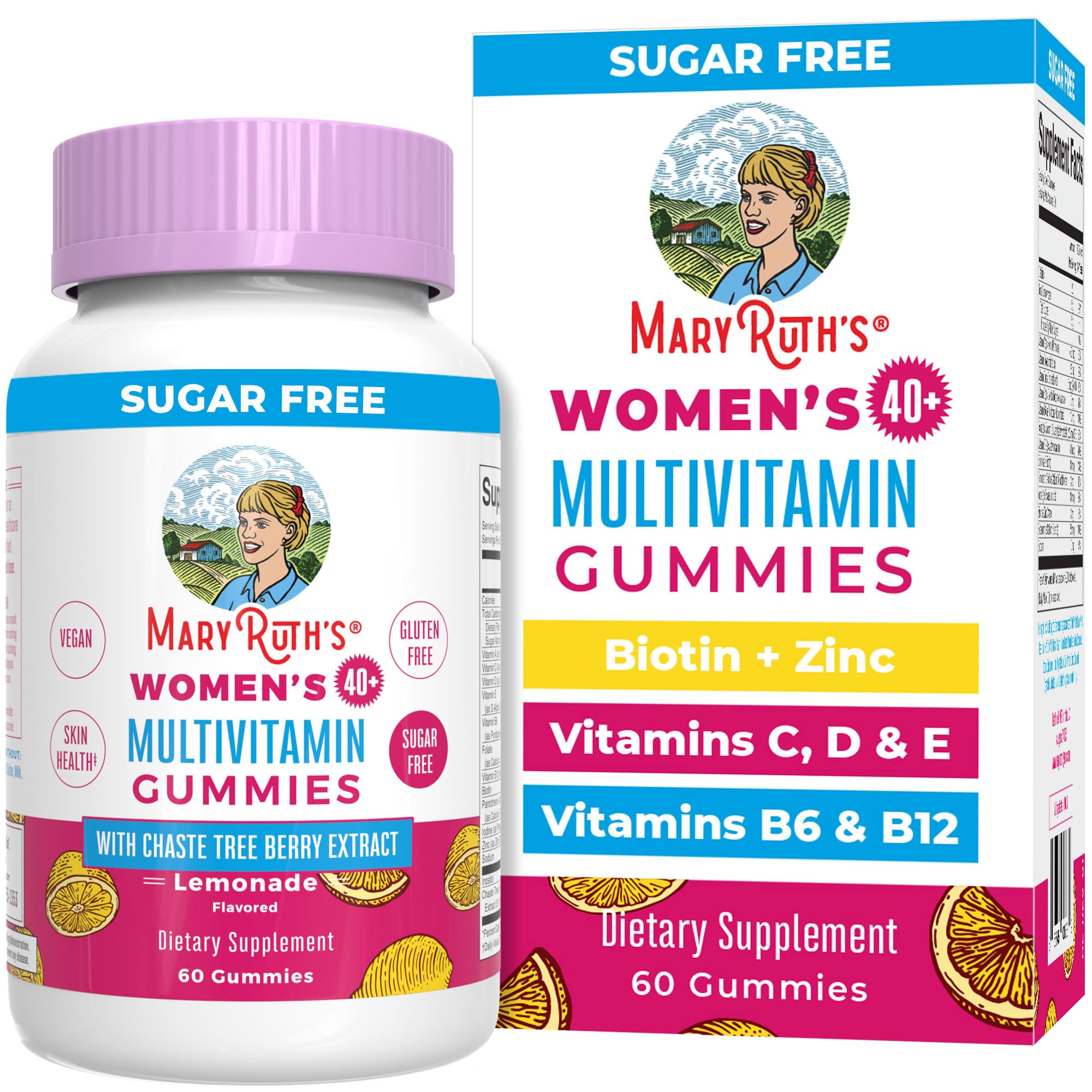 MARYRUTH'S Women's Multivitamin Gummies 40+ front view