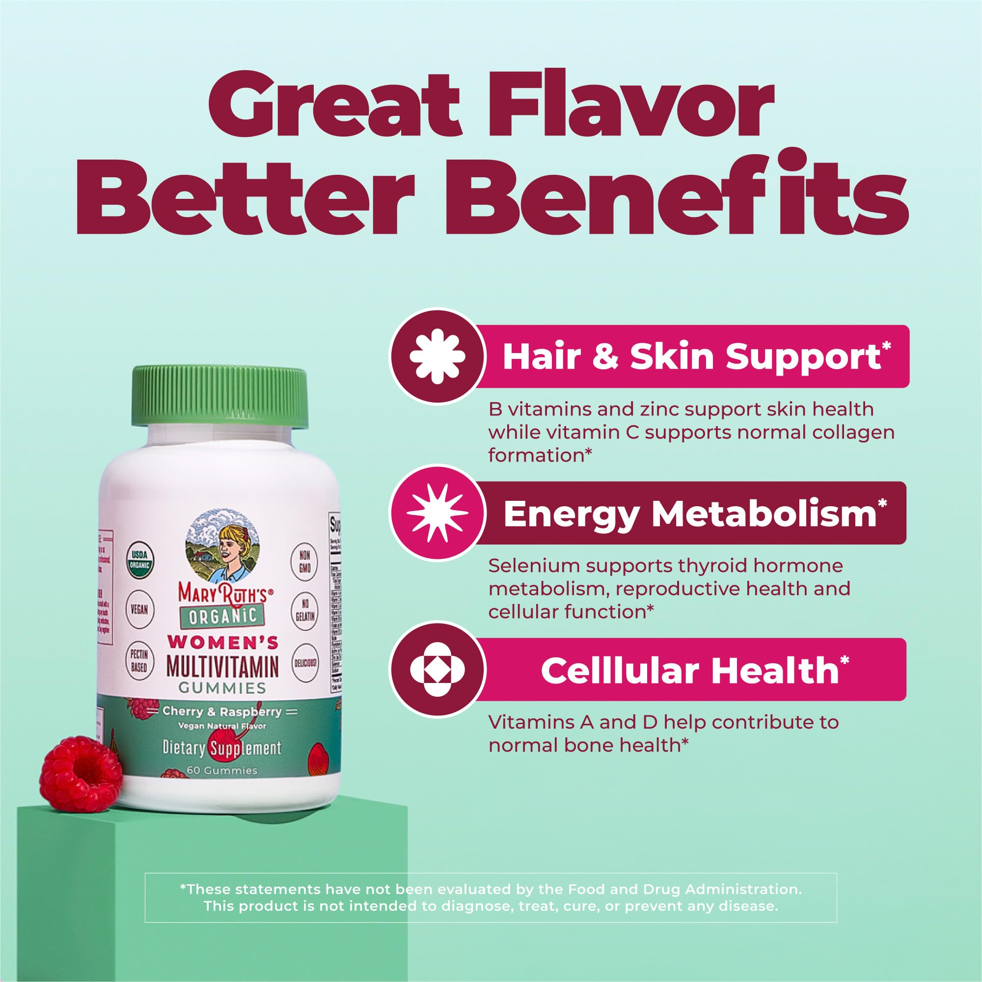 MARYRUTH'S Women's Multivitamin Gummies ingredients list