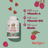 MARYRUTH'S Women's Multivitamin Gummies with fresh cherries and raspberries