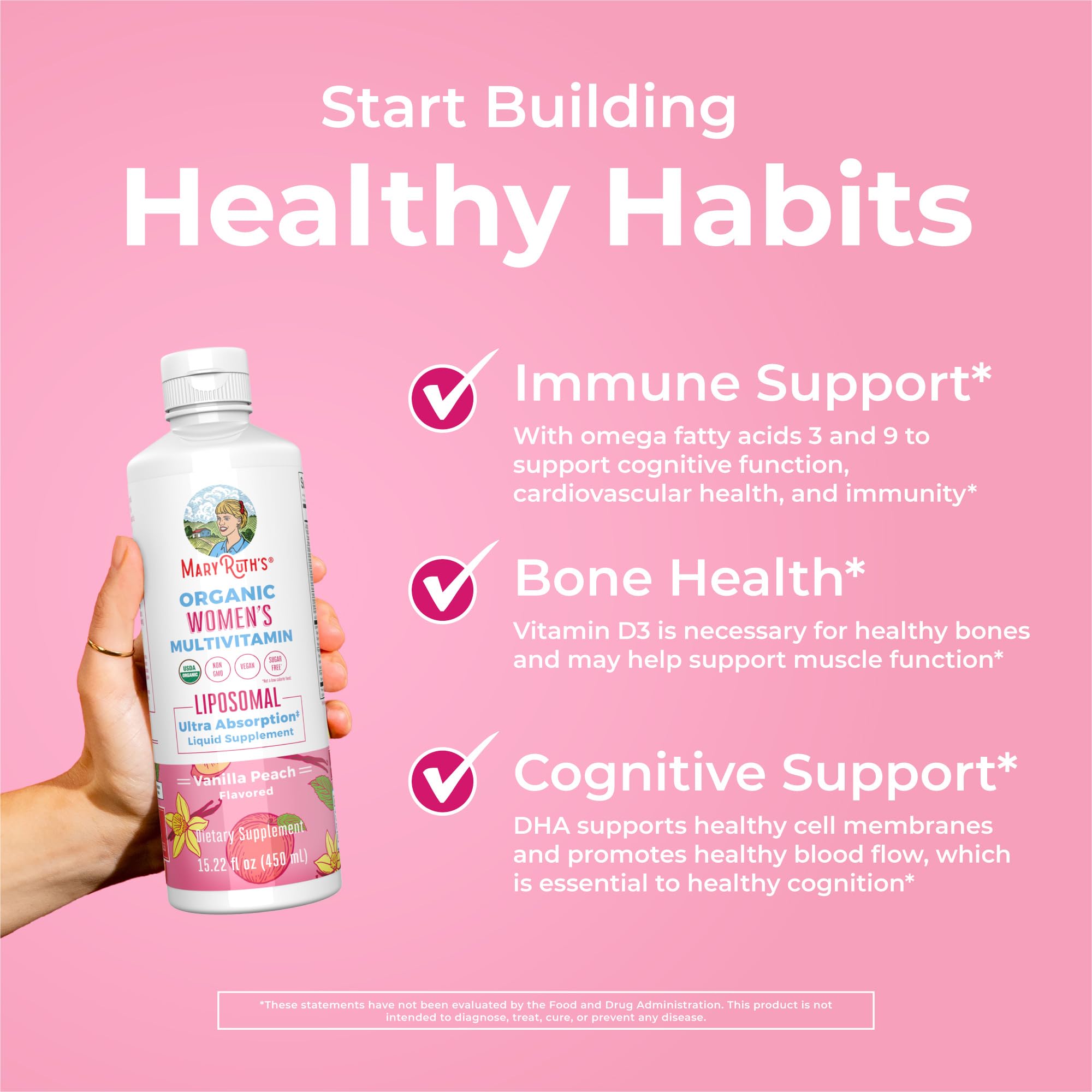 MARYRUTH'S Women's Multivitamin Liposomal 522g ingredients list