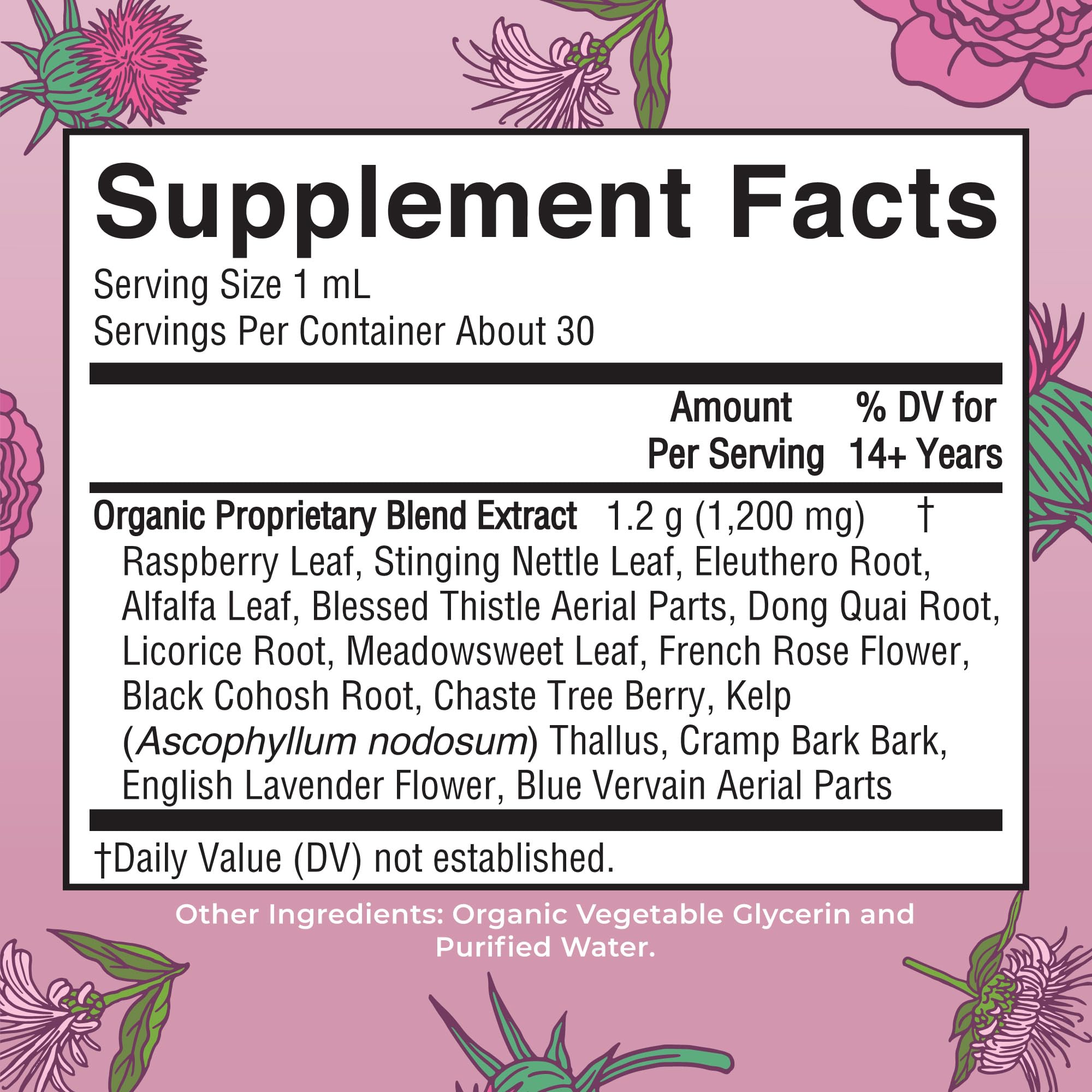 MARYRUTH'S Women's Wellness Herbal Drops 28g bottle with dropper